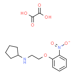 ChemSpider 2D Image | N-[2-(2-Nitrophenoxy)ethyl]cyclopentanamine ethanedioate (1:1) | C15H20N2O7