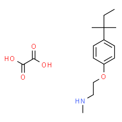 ChemSpider 2D Image | N-Methyl-2-[4-(2-methyl-2-butanyl)phenoxy]ethanamine ethanedioate (1:1) | C16H25NO5