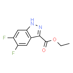 ChemSpider 2D Image | Ethyl 5,6-difluoro-1H-indazole-3-carboxylate | C10H8F2N2O2