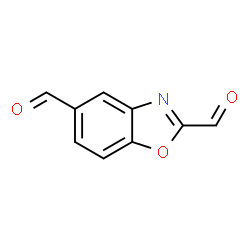 ChemSpider 2D Image | 1,3-Benzoxazole-2,5-dicarbaldehyde | C9H5NO3