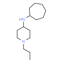 ChemSpider 2D Image | N-Cycloheptyl-1-propyl-4-piperidinamine | C15H30N2