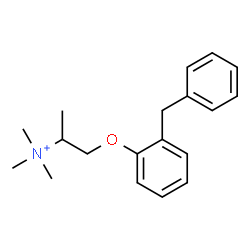ChemSpider 2D Image | 1-(2-Benzylphenoxy)-N,N,N-trimethyl-2-propanaminium | C19H26NO