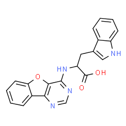 ChemSpider 2D Image | N-[1]Benzofuro[3,2-d]pyrimidin-4-yltryptophan | C21H16N4O3
