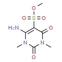 ChemSpider 2D Image | 6-Amino-1,3-dimethyl-5-uracilsulfonic acid methyl ester | C7H11N3O5S