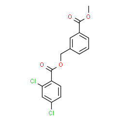 ChemSpider 2D Image | 3-(Methoxycarbonyl)benzyl 2,4-dichlorobenzoate | C16H12Cl2O4