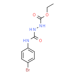 ChemSpider 2D Image | Ethyl 2-[(4-bromophenyl)carbamoyl]hydrazinecarboxylate | C10H12BrN3O3