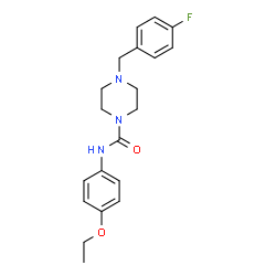 ChemSpider 2D Image | N-(4-Ethoxyphenyl)-4-(4-fluorobenzyl)-1-piperazinecarboxamide | C20H24FN3O2