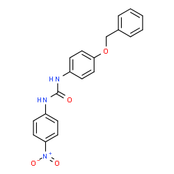 ChemSpider 2D Image | 1-[4-(Benzyloxy)phenyl]-3-(4-nitrophenyl)urea | C20H17N3O4