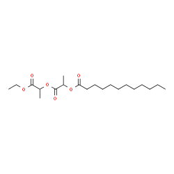 ChemSpider 2D Image | 1-[(1-Ethoxy-1-oxo-2-propanyl)oxy]-1-oxo-2-propanyl laurate | C20H36O6