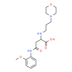 ChemSpider 2D Image | N-(2-Methoxyphenyl)-N~2~-[3-(4-morpholinyl)propyl]asparagine | C18H27N3O5