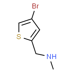 ChemSpider 2D Image | 1-(4-Bromo-2-thienyl)-N-methylmethanamine | C6H8BrNS