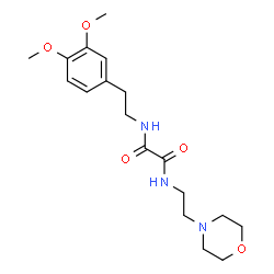ChemSpider 2D Image | N-[2-(3,4-Dimethoxyphenyl)ethyl]-N'-[2-(4-morpholinyl)ethyl]ethanediamide | C18H27N3O5