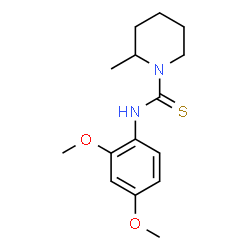 ChemSpider 2D Image | N-(2,4-Dimethoxyphenyl)-2-methyl-1-piperidinecarbothioamide | C15H22N2O2S