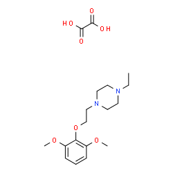 ChemSpider 2D Image | 1-[2-(2,6-Dimethoxyphenoxy)ethyl]-4-ethylpiperazine ethanedioate (1:1) | C18H28N2O7