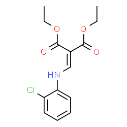 ChemSpider 2D Image | Diethyl (2-Chlorophenylaminomethylene)malonate | C14H16ClNO4