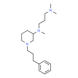 ChemSpider 2D Image | N,N,N'-Trimethyl-N'-[1-(3-phenylpropyl)-3-piperidinyl]-1,3-propanediamine | C20H35N3
