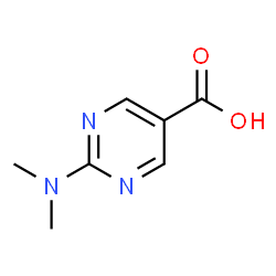 ChemSpider 2D Image | 2-(Dimethylamino)-5-pyrimidinecarboxylic acid | C7H9N3O2