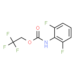 ChemSpider 2D Image | 2,2,2-Trifluoroethyl (2,6-difluorophenyl)carbamate | C9H6F5NO2