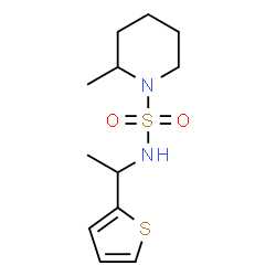 ChemSpider 2D Image | 2-Methyl-N-[1-(2-thienyl)ethyl]-1-piperidinesulfonamide | C12H20N2O2S2