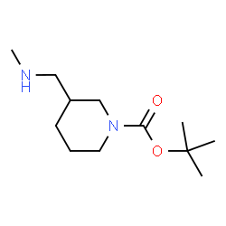 ChemSpider 2D Image | 1-Boc-3-((Methylamino)methyl)piperidine | C12H24N2O2