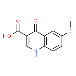ChemSpider 2D Image | 4-Hydroxy-6-methoxyquinoline-3-carboxylic acid | C11H9NO4