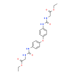 ChemSpider 2D Image | Diethyl 2,2'-[oxybis(4,1-phenylenecarbamoylimino)]diacetate | C22H26N4O7