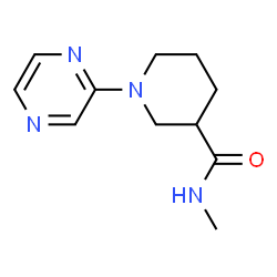 ChemSpider 2D Image | N-Methyl-1-(2-pyrazinyl)-3-piperidinecarboxamide | C11H16N4O