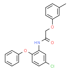 ChemSpider 2D Image | N-(5-Chloro-2-phenoxyphenyl)-2-(3-methylphenoxy)acetamide | C21H18ClNO3