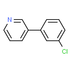 ChemSpider 2D Image | 3-(3-Chlorophenyl)pyridine | C11H8ClN