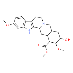 ChemSpider 2D Image | Methyl 18-hydroxy-11,17-dimethoxyyohimban-16-carboxylate | C23H30N2O5