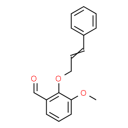 ChemSpider 2D Image | 2-(Cinnamyloxy)-3-methoxybenzaldehyde | C17H16O3
