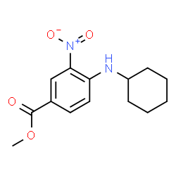 ChemSpider 2D Image | Methyl 4-(cyclohexylamino)-3-nitrobenzoate | C14H18N2O4
