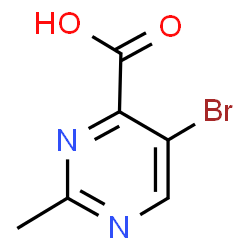 ChemSpider 2D Image | 2-Methyl-5-bromopyrimidine-4-carboxylic acid | C6H5BrN2O2