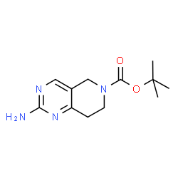 ChemSpider 2D Image | tert-butyl 2-amino-5H,6H,7H,8H-pyrido[4,3-d]pyrimidine-6-carboxylate | C12H18N4O2