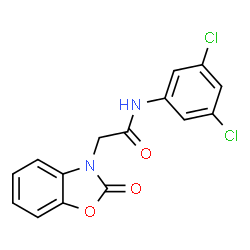 ChemSpider 2D Image | N-(3,5-Dichlorophenyl)-2-(2-oxo-1,3-benzoxazol-3(2H)-yl)acetamide | C15H10Cl2N2O3