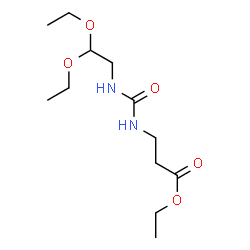 ChemSpider 2D Image | Ethyl N-[(2,2-diethoxyethyl)carbamoyl]-beta-alaninate | C12H24N2O5