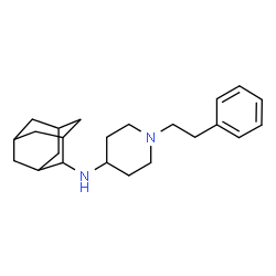 ChemSpider 2D Image | N-(Adamantan-2-yl)-1-(2-phenylethyl)-4-piperidinamine | C23H34N2