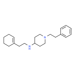 ChemSpider 2D Image | N-[2-(1-Cyclohexen-1-yl)ethyl]-1-(2-phenylethyl)-4-piperidinamine | C21H32N2