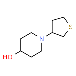 ChemSpider 2D Image | 1-(Tetrahydro-3-thiophenyl)-4-piperidinol | C9H17NOS