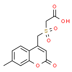 ChemSpider 2D Image | {[(7-Methyl-2-oxo-2H-chromen-4-yl)methyl]sulfonyl}acetic acid | C13H12O6S