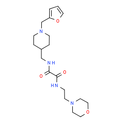 ChemSpider 2D Image | N-{[1-(2-Furylmethyl)-4-piperidinyl]methyl}-N'-[2-(4-morpholinyl)ethyl]ethanediamide | C19H30N4O4