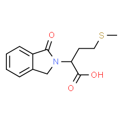 ChemSpider 2D Image | 4-(Methylsulfanyl)-2-(1-oxo-1,3-dihydro-2H-isoindol-2-yl)butanoic acid | C13H15NO3S