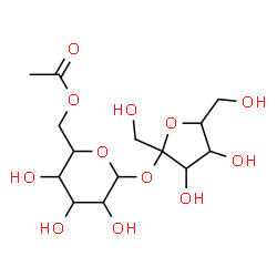 ChemSpider 2D Image | Hex-2-ulofuranosyl 6-O-acetylhexopyranoside | C14H24O12