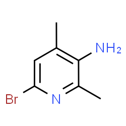 ChemSpider 2D Image | 6-Bromo-2,4-dimethyl-3-pyridinamine | C7H9BrN2