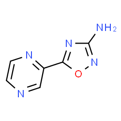 ChemSpider 2D Image | 5-(2-Pyrazinyl)-1,2,4-oxadiazol-3-amine | C6H5N5O