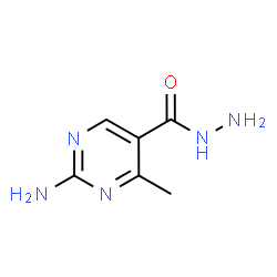 ChemSpider 2D Image | 2-Amino-4-methyl-5-pyrimidinecarbohydrazide | C6H9N5O