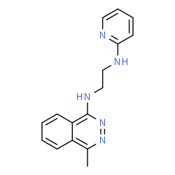 ChemSpider 2D Image | N-(4-Methyl-1-phthalazinyl)-N'-(2-pyridinyl)-1,2-ethanediamine | C16H17N5