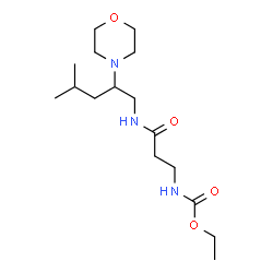 ChemSpider 2D Image | Ethyl (3-{[4-methyl-2-(4-morpholinyl)pentyl]amino}-3-oxopropyl)carbamate | C16H31N3O4