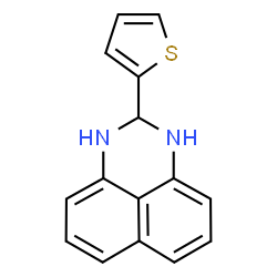 ChemSpider 2D Image | 2-(2-Thienyl)-2,3-dihydro-1H-perimidine | C15H12N2S