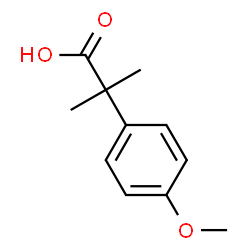 ChemSpider 2D Image | 2-(4-Methoxyphenyl)-2-methylpropanoic acid | C11H14O3